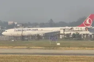 Turkish Airlines flight makes emergency landing at Kolkata airport after sparks spotted in engine